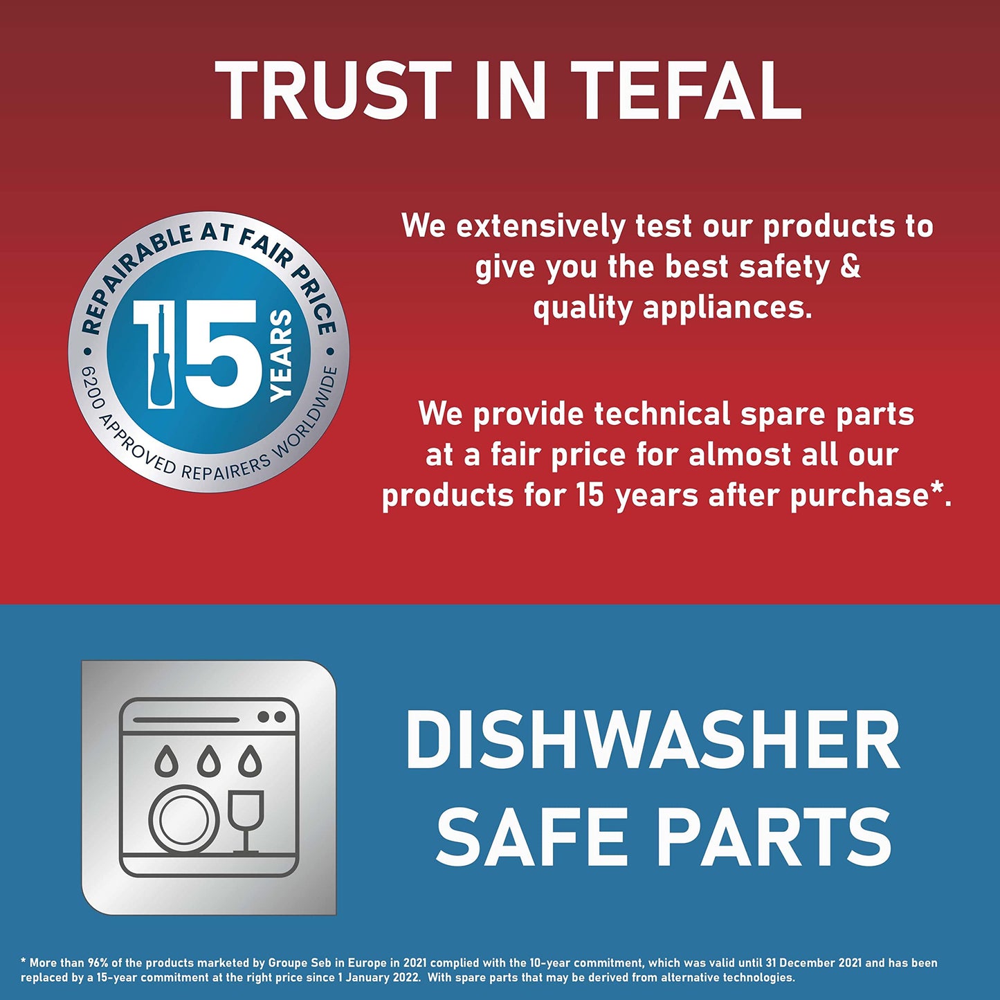 Tefal Easy Fry Precision 2-in-1 Digital Air Fryer and Grill 4.2 Litre Capacity 8 Programs